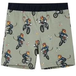 Pyjamas til børn str. 92 korte ærmer lys kakifarve