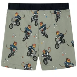 Pyjamas til børn str. 92 korte ærmer lys kakifarve