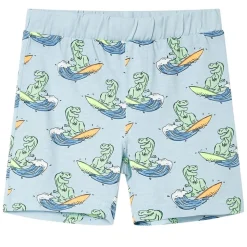 Pyjamas til børn str. 104 korte ærmer lyseblå