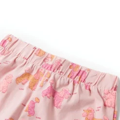 Pyjamas til børn str. 92 korte ærmer lyserød