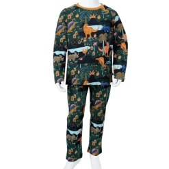 Pyjamas til børn str. 92 mørkegrøn