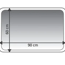 RIDDER bademåtte Carl 60 x 90 cm grå 7102307