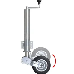 Robust næsehjul til trailer 60 mm