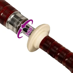 Scottish Great Highland sækkepibe rød tartan