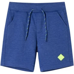 Shorts til børn str. 116 med snøre blåmeleret