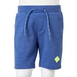 Shorts til børn str. 116 med snøre blåmeleret