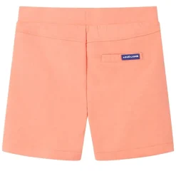 Shorts til børn str. 128 med snøre neon-orange