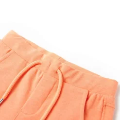 Shorts til børn str. 128 med snøre neon-orange