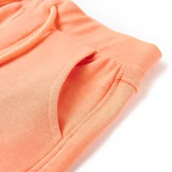 Shorts til børn str. 128 med snøre neon-orange