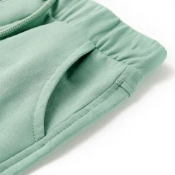 Shorts til børn str. 92 med snøre lys kakifarve