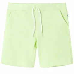 Shorts til børn str. 140 med snøre neongul