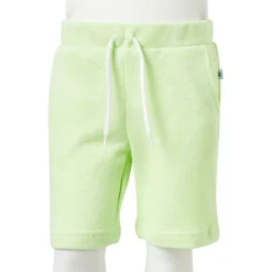 Shorts til børn str. 140 med snøre neongul