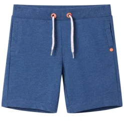 Shorts til børn str. 116 med snøre mørk blåmeleret
