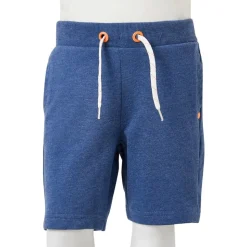 Shorts til børn str. 116 med snøre mørk blåmeleret