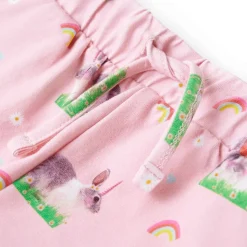 Shorts til børn str. 128 med snor lyserød