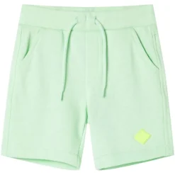 Shorts til børn str. 128 med snøre lysegrøn