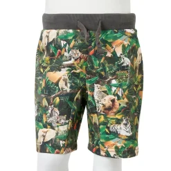 Shorts til børn str. 104 med snøre petroleumsblå