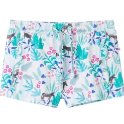 Shorts til børn str. 128 med snor mørk mintgrøn