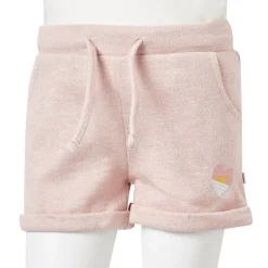 Shorts til børn str. 116 med snor lyserød
