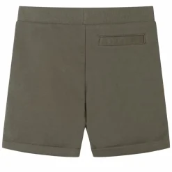 Shorts til børn str. 116 med snøre mørk kakifarve