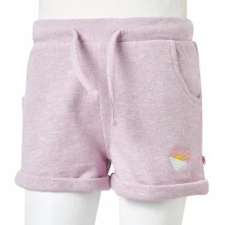 Shorts til børn str. 116 med snor lilla