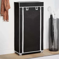 Sko sorte belægning 58x28x106 cm