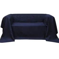 Sofaovertræk i micro-suede, Marineblå, 140x210 cm