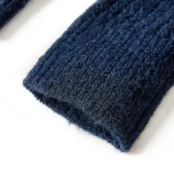 Strikket cardigan til børn str. 104 marineblå