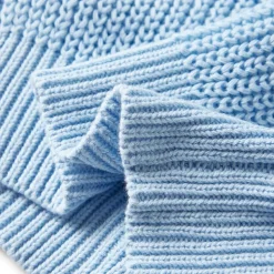 Strikket cardigan til børn str. 92 blå