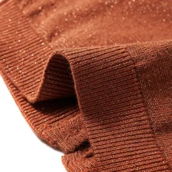 Strikket cardigan til børn str. 92 cognacfarvet