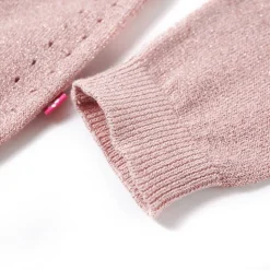 Strikket cardigan til børn str. 92 strik lyserød