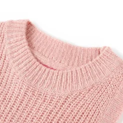 Strikket vest til børn str. 92 strikket lyserød