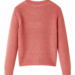 Sweater til børn str. 128 strikket pink