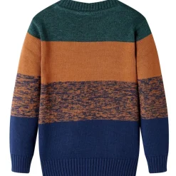 Sweater til børn str. 92 strikket flerfarvet