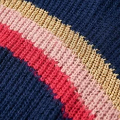 Sweater til børn str. 104 strikket marineblå