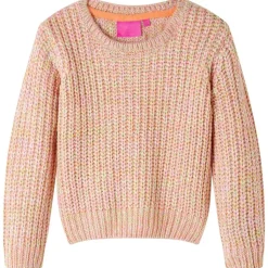 Sweater til børn str. 92 strikket lyserød