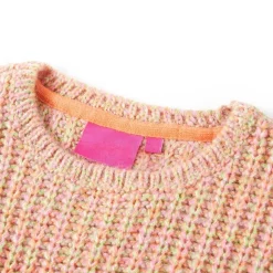 Sweater til børn str. 92 strikket lyserød
