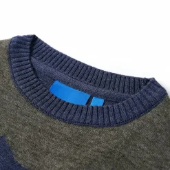 Sweater til børn str. 92 strikket marineblå