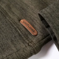 Sweatshirt til børn kakimeleret str. 104