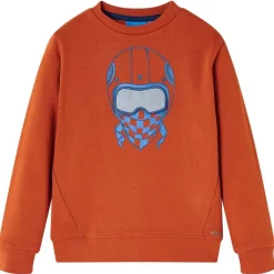 Sweatshirt til børn lys rustfarvet str. 104