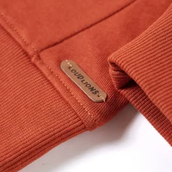 Sweatshirt til børn lys rustfarvet str. 104