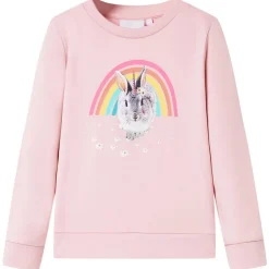 Sweatshirt til børn lys str. 92 lyserød