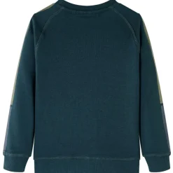 Sweatshirt til børn mosgrøn str. 116