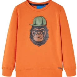 Sweatshirt til børn orange str. 92