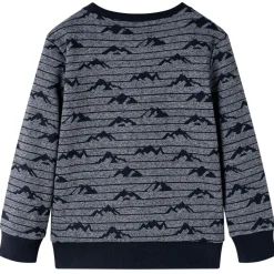 Sweatshirt til børn str. 104 blåmeleret