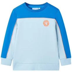 Sweatshirt til børn str. 104 blå og lyseblå