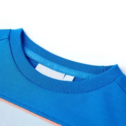 Sweatshirt til børn str. 104 blå og lyseblå