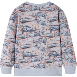 Sweatshirt til børn str. 92 gråmeleret