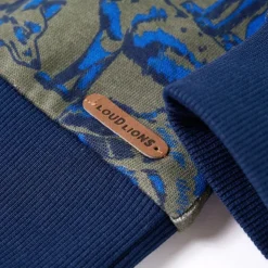 Sweatshirt til børn str. 92 kakifarvet