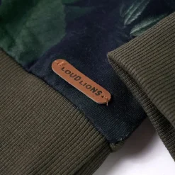 Sweatshirt til børn str. 104 kakifarvet